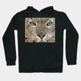 Snow leopard realistic Hoodie